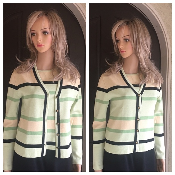 St. John sport sweater/sleeveless top/green size P - Picture 2 of 8